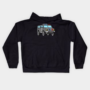 Armoured SWAT Police Truck Kids Hoodie